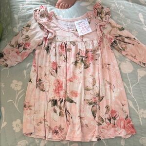 Posh Peanut Pink Floral Kids Blouse
